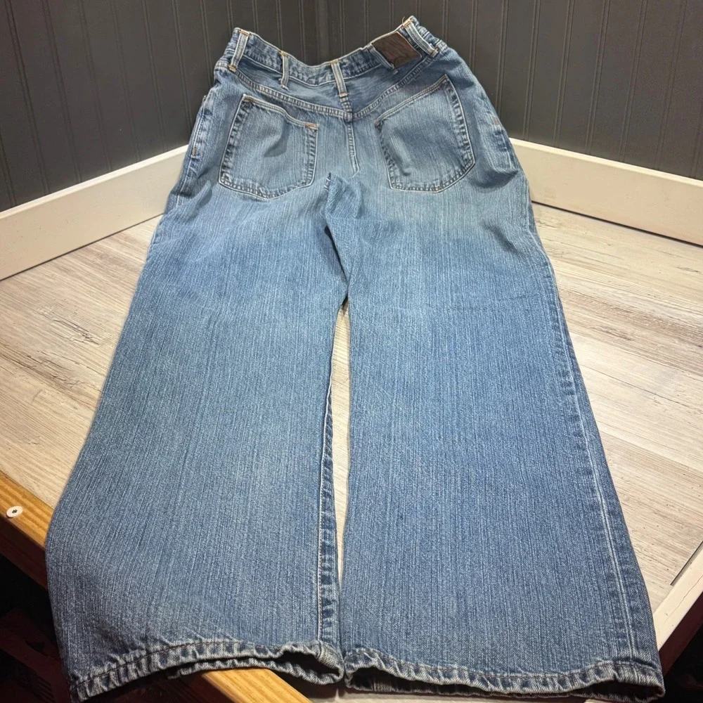 Eddie Bauer Relaxed Fit Straight Leg Medium Wash Jeans Men 40Tx36 (39x33.5) Blue